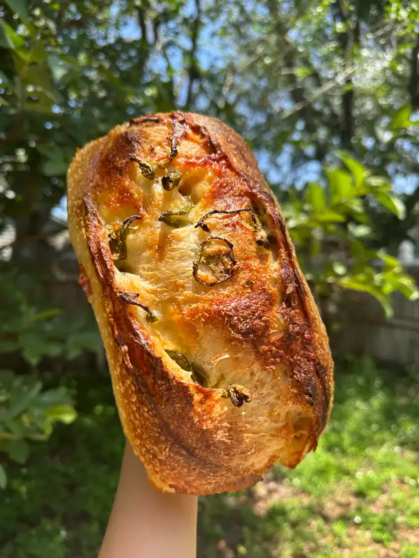 Sourdough Jalapeño Cheese Bread — Organic Sourdough